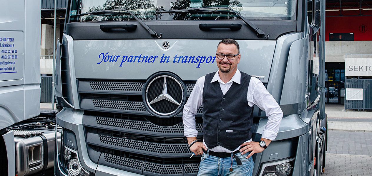 Marek Gepard - najlepszy kierowca w Epo-Trans z Tychów