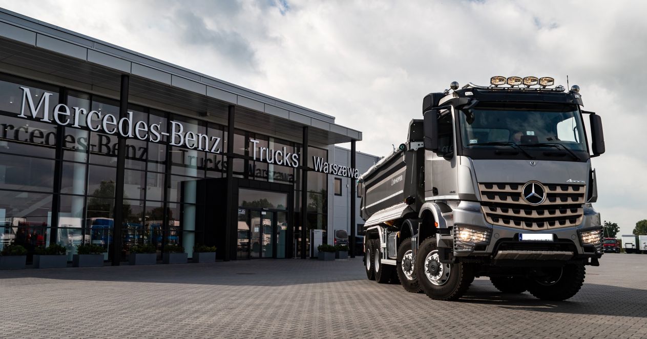Mercedes Arocs w branży budowlanej