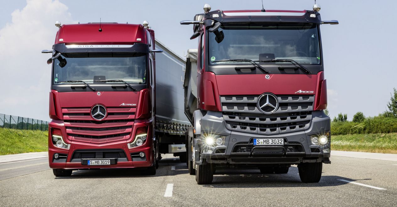 Ciężarówki - Mercedes Arocs i Actros