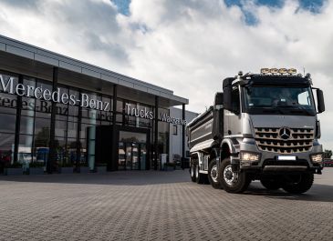 Mercedes Arocs w branży budowlanej